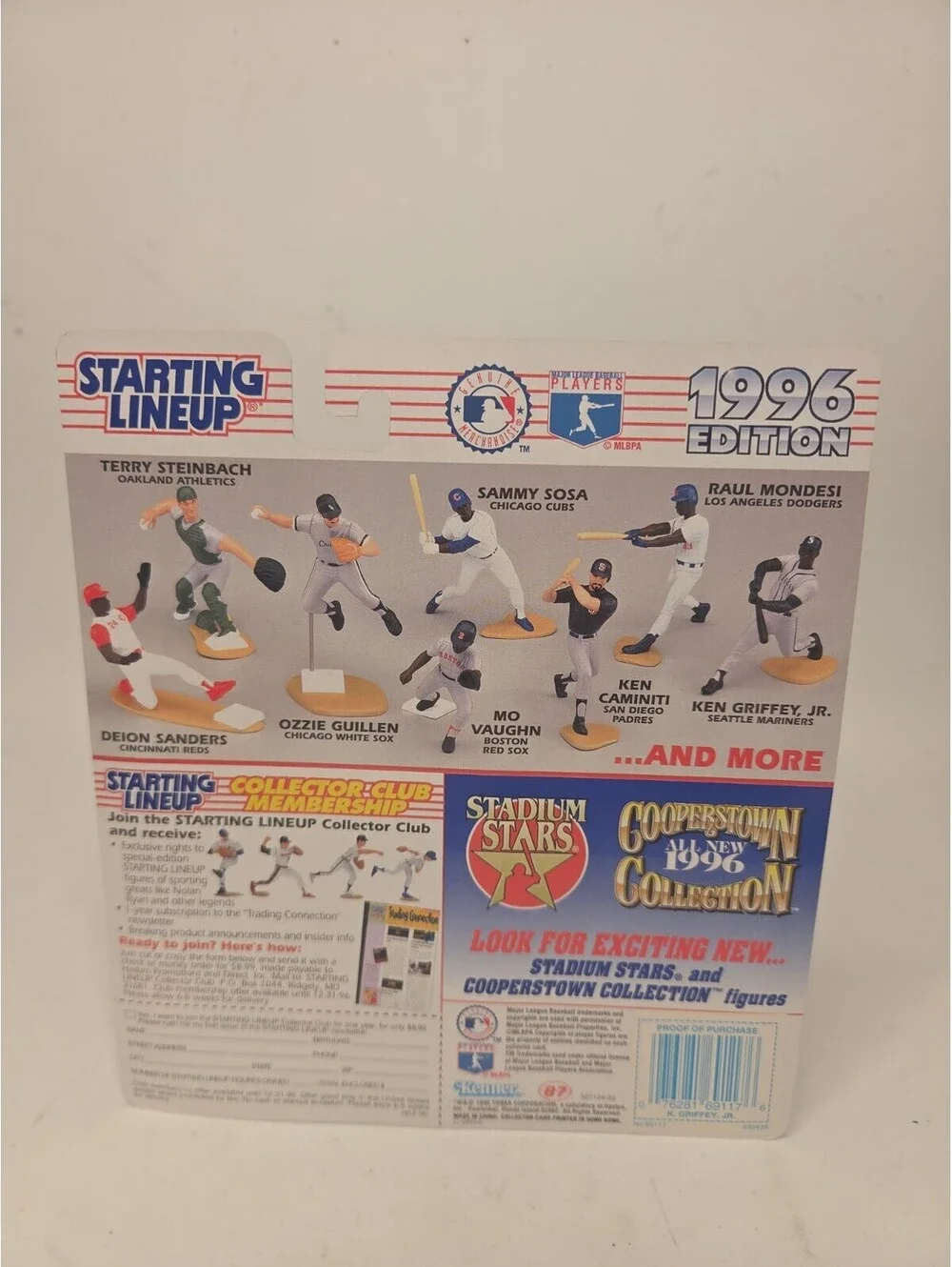 Starting Lineup 1996 Extended Series Ken Griffey Jr. Mariners Figure NIB Mint